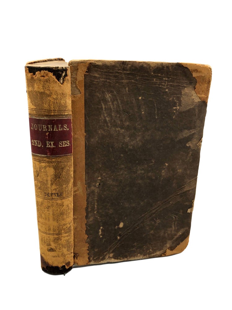 Item #6673 Journal of the Senate of the General Assembly of the State of North-Carolina at its Second Extra Session, 1861 [BOUND WITH] Journal of the House of Commons of the General Assembly of the State of North Carolina at its Second Extra Session