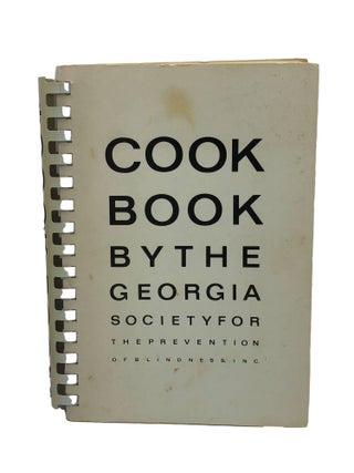 Item #6817 Cook Book By The Georgia Society For The Prevention Of Blindness, Inc