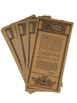 Creole Cajun Cooking Cards from an old New Orleans Bag