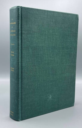 Item #8023 A Bio-Bibliography of Andreas Vesalius. Harvey Cushing