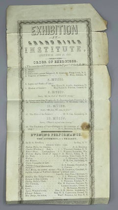 Item #8621 Exhibition at Grand River Institute, Austinburg, June 28, 1848
