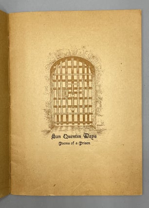 San Quentin Days Poems of a Prison