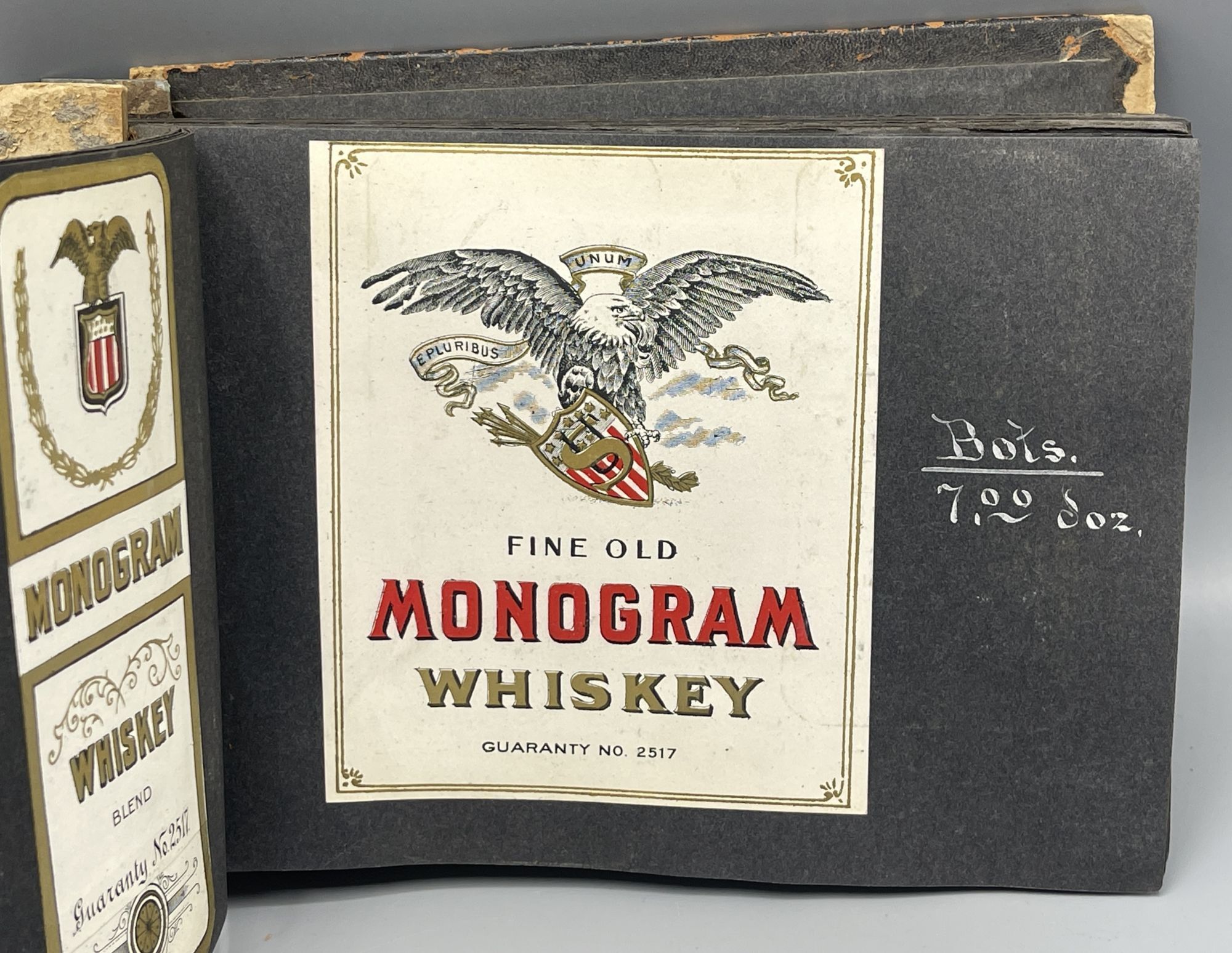 Trade Catalog for Alcoholic Beverages Made Up of Tipped-in Bottle ...