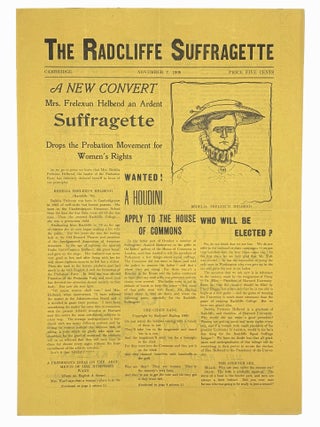 Item #9272 The Radcliffe Suffragette