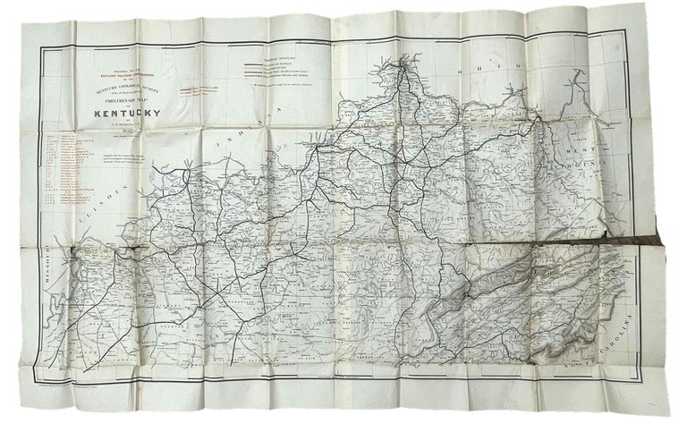 Item #9396 Preliminary Map of Kentucky. J. B. Hoeing.