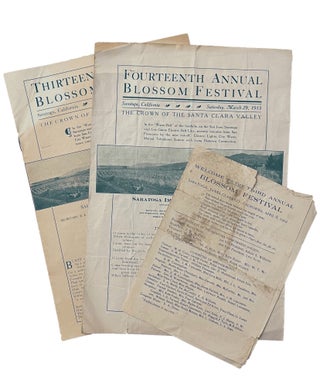 Item #9495 Collection of Three Blossom Festival Programs From Saratoga, California