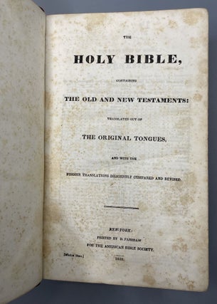 The Holy Bible, Containing The Old And New Testaments: Translated Out Of The Original Tongues
