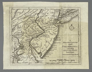 Item #9749 A Map of the Country round Philadelphia including Part of New Jersey New York Staten...