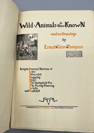 Wild Animals I Have Known