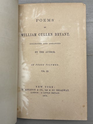 Poems, Collected and Arranged by the Author